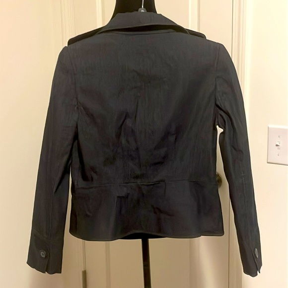 Ann Taylor LOFT Navy/Denim 3 Button Blazer Size 6 - Picture 2 of 4